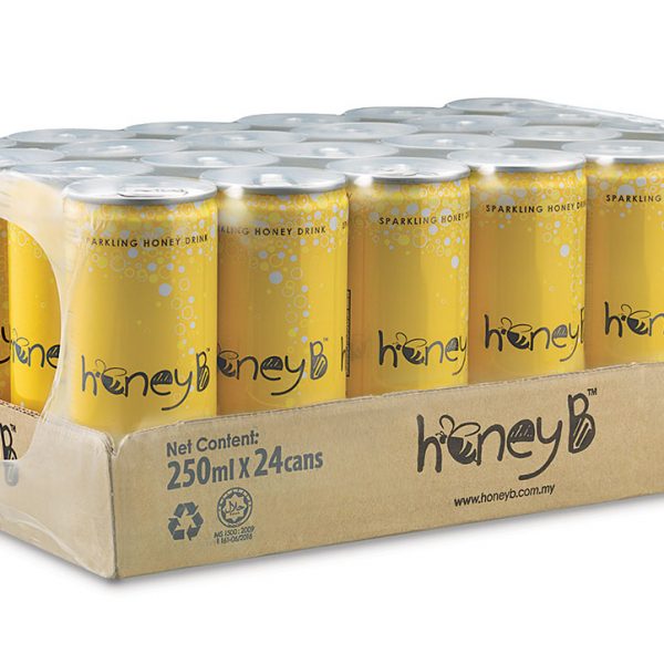 HoneyB Real Sparkling Honey Drink (1CTN X 24 CANS X 250ML) – EBorong.com.my